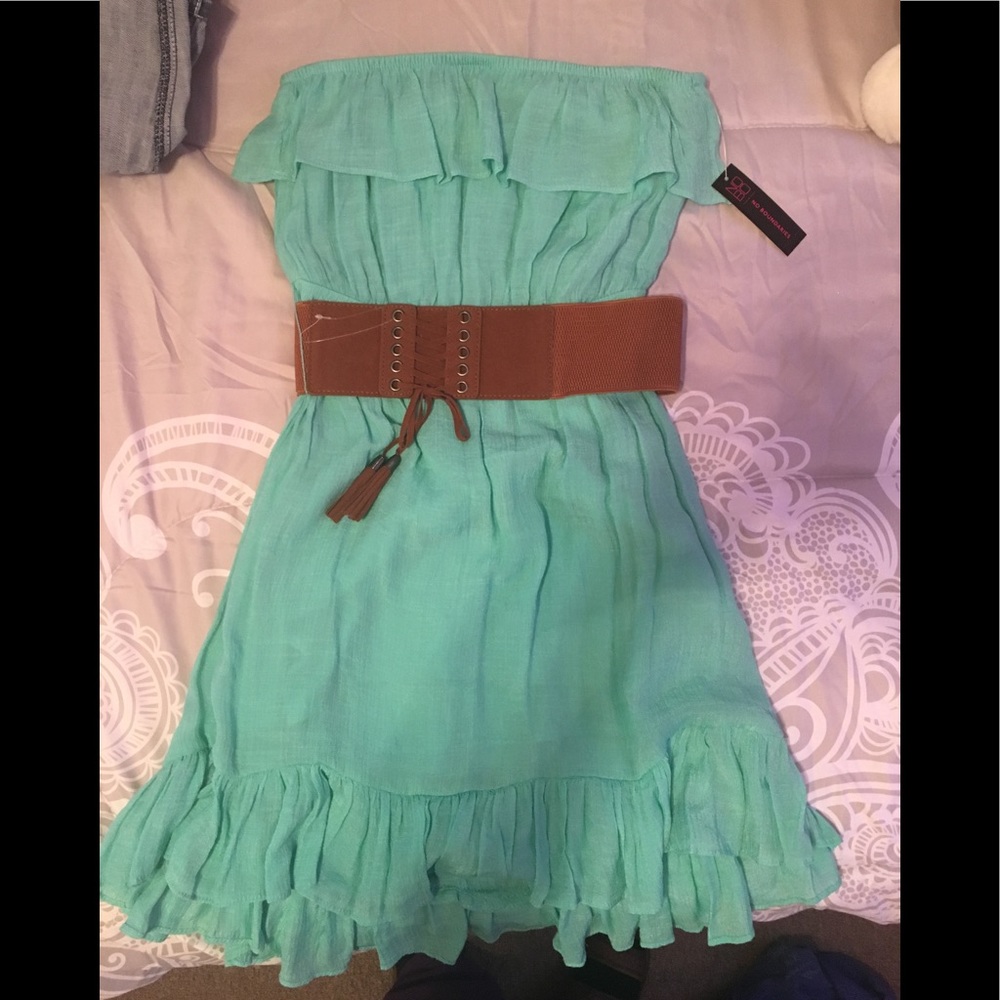 NB strapless dress which I bought from Walmart.